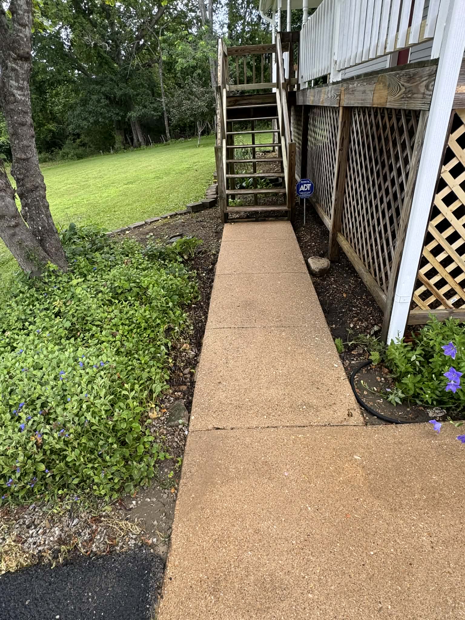 Walkway after pressure washing — Branson MO